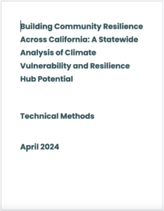 Building Community Resilience Across California Technical Methods Cover